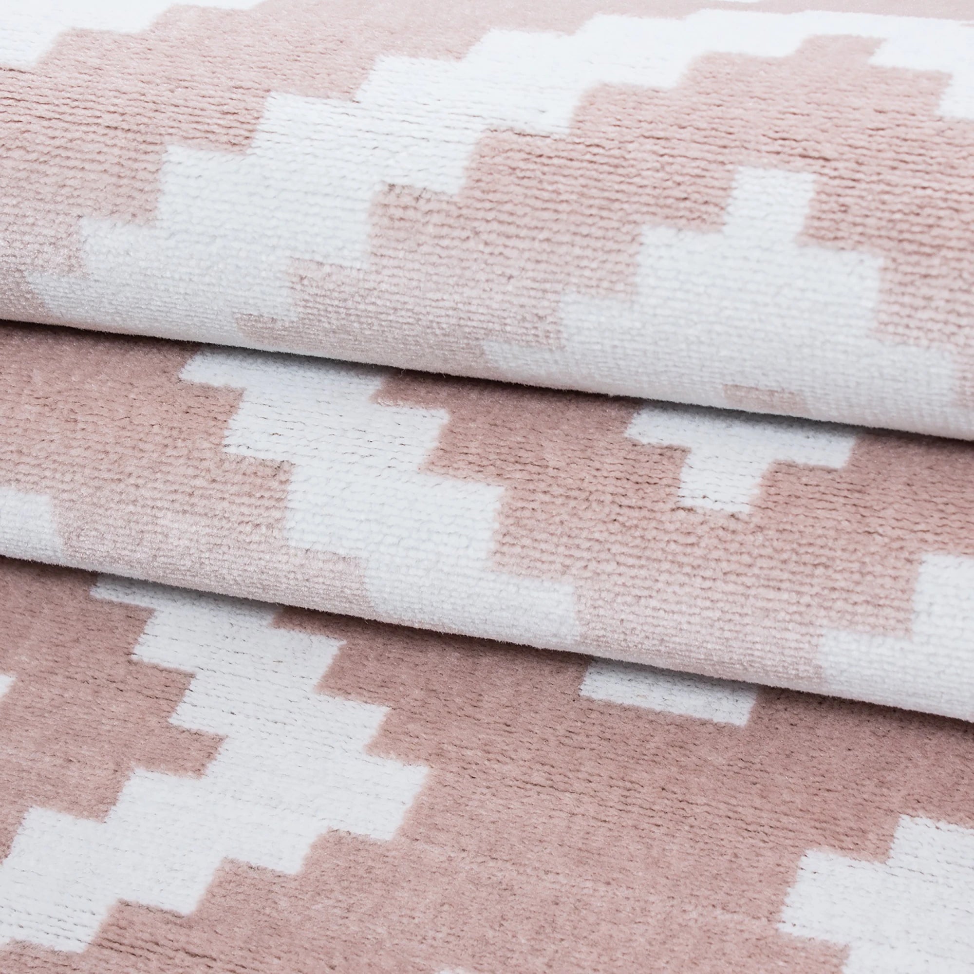 Contemporary Skandi Style Trellis Carpet | Pink