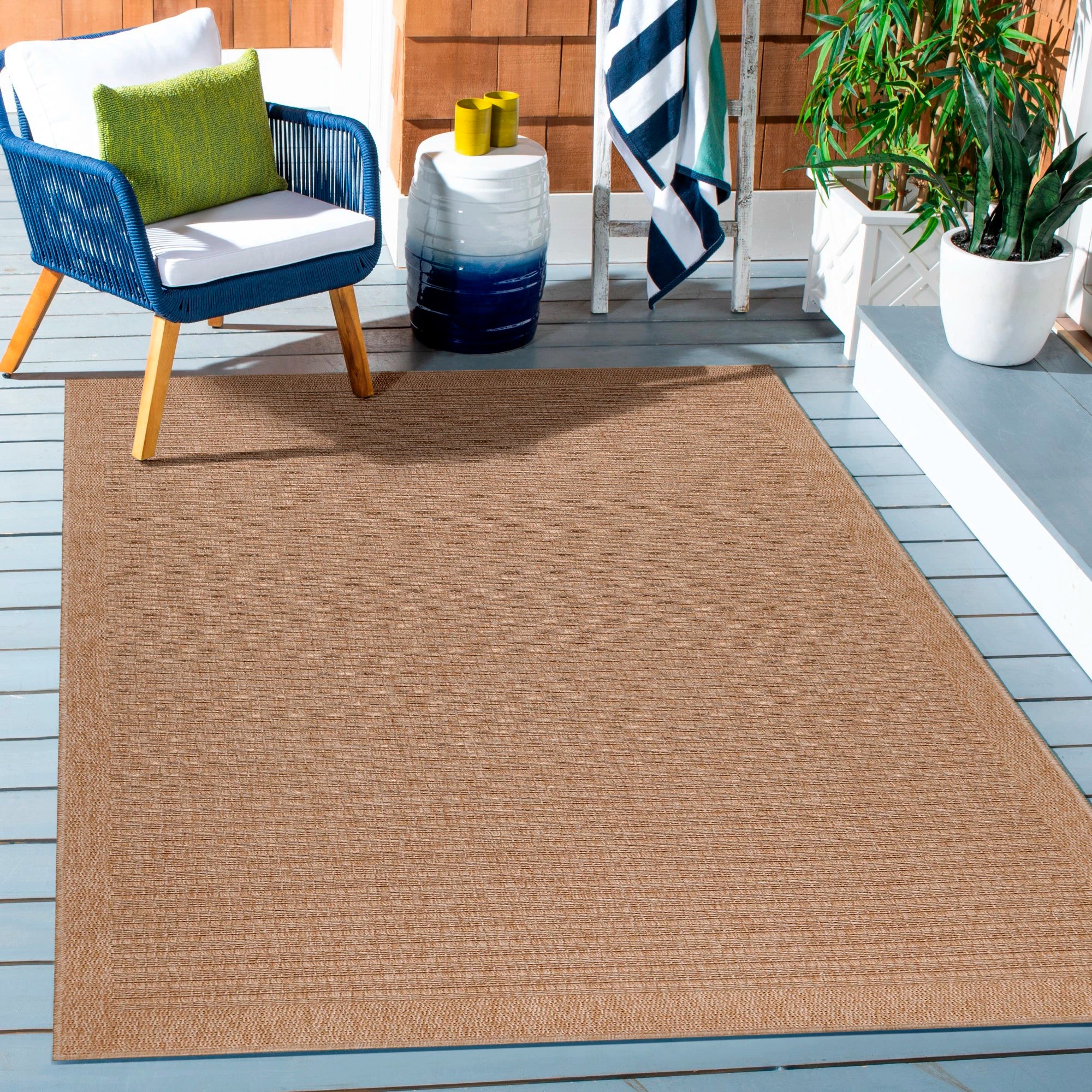 Vintage Elegant Neutral Jute Rug | Beige