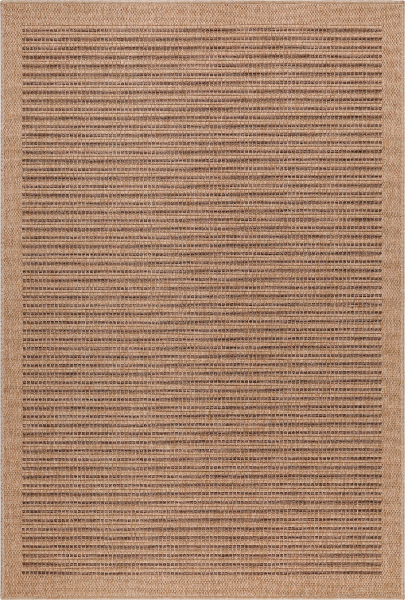Vintage Elegant Neutral Jute Rug | Black