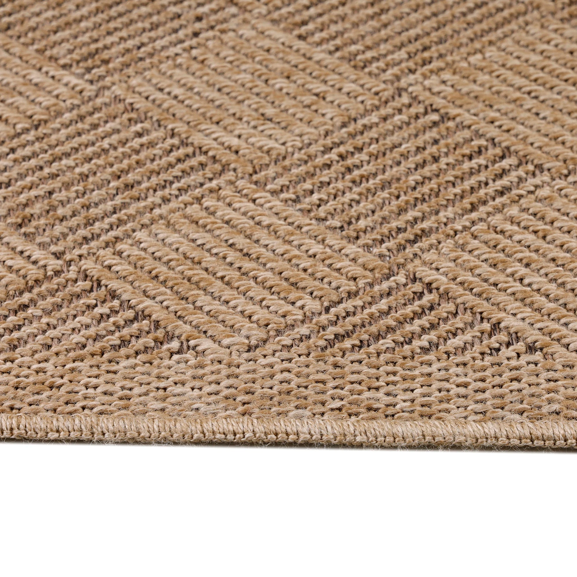 Vintage Chic Stylish Jute Rug | Black