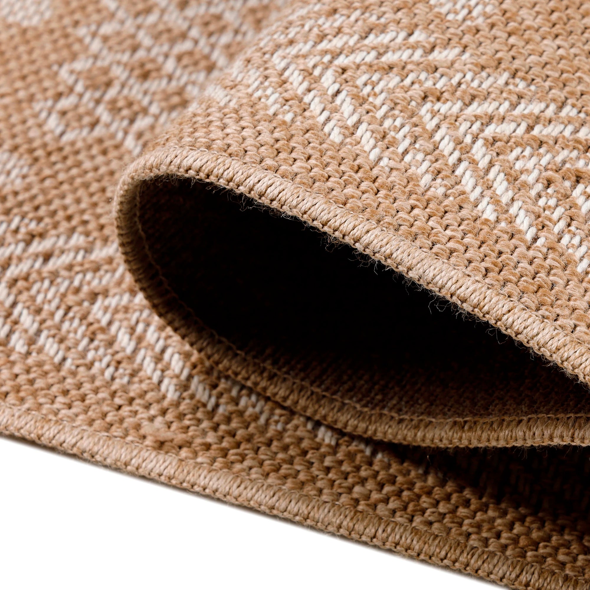 Vintage Refined Weave Jute Rug | Beige