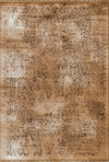 Vintage Look Abstract Oriental Style Rug | Copper Copper