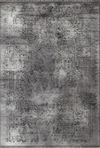 Vintage Look Abstract Oriental Style Rug | Gray Gray