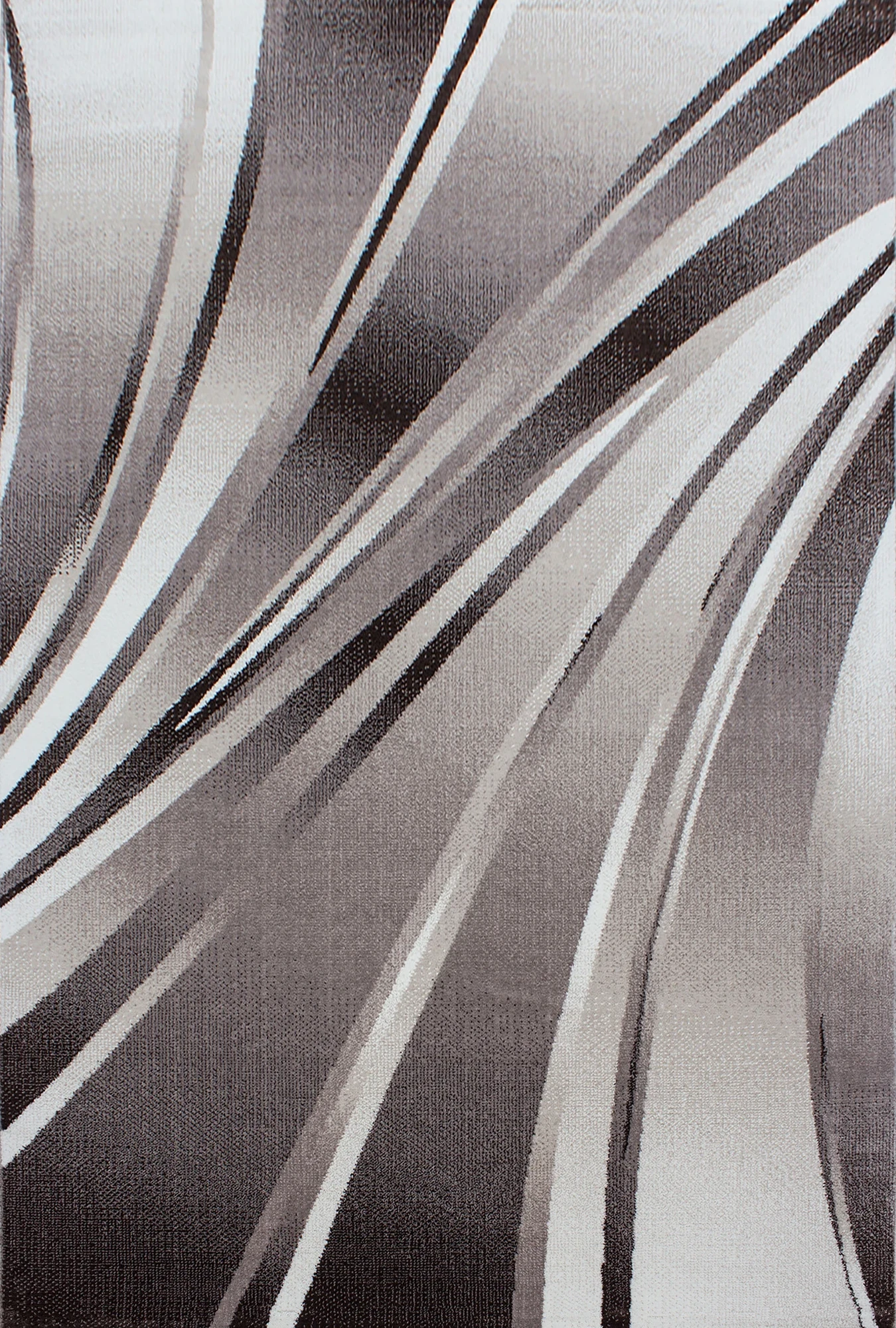 Abstrakter Teppich mit Wellenmuster, Braun