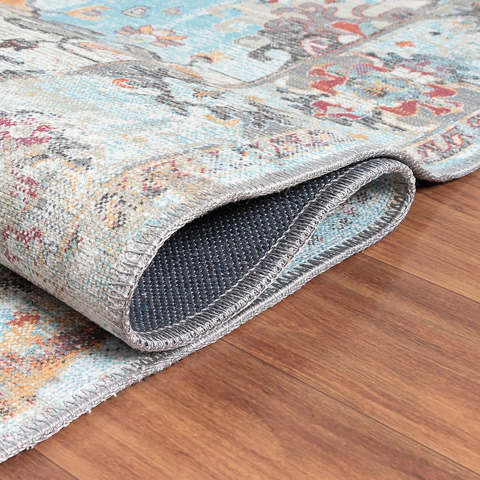 Amber Whisper Vintage Washable Area Rug - Bella Rugs