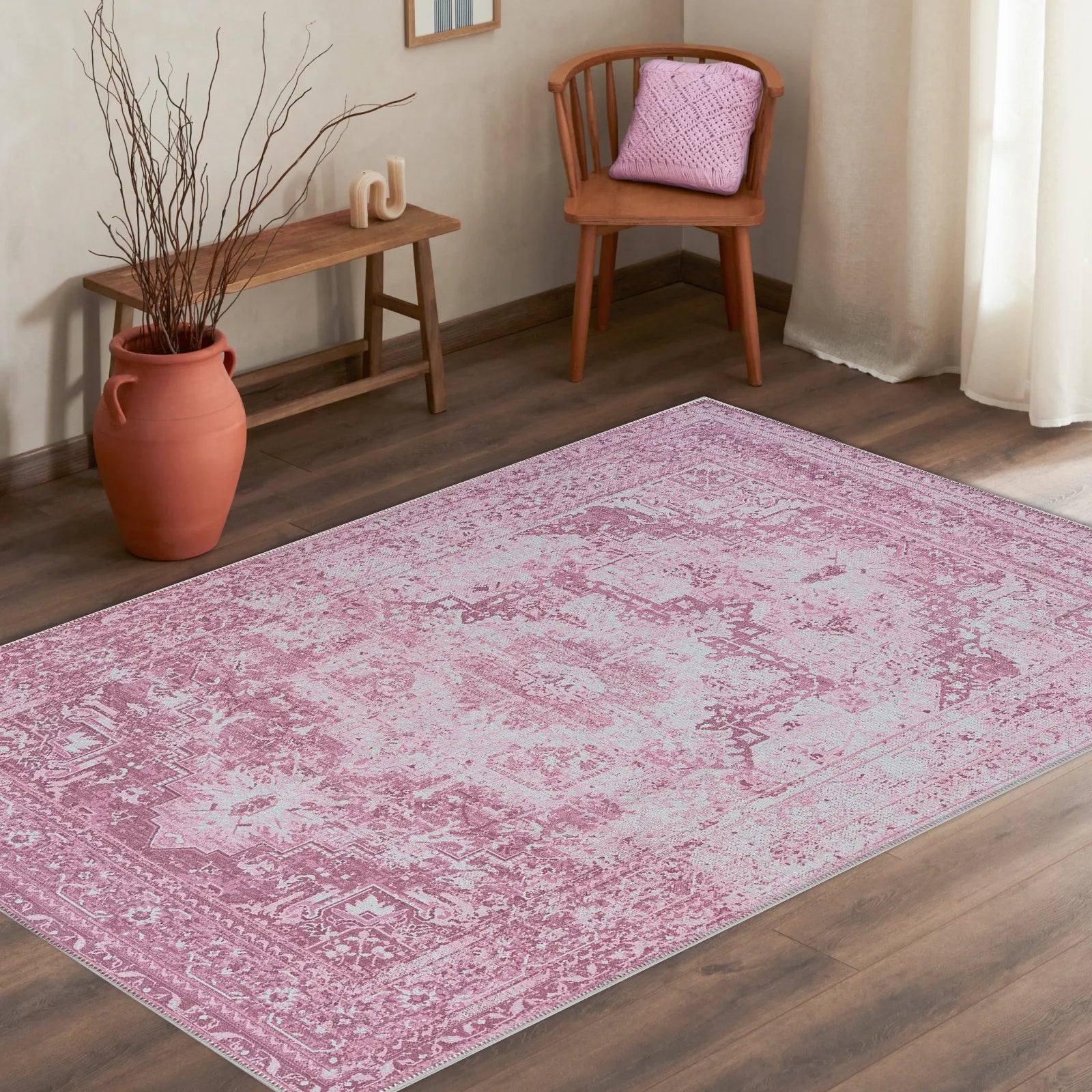 Antique Look Washable Rug - Bella Rugs