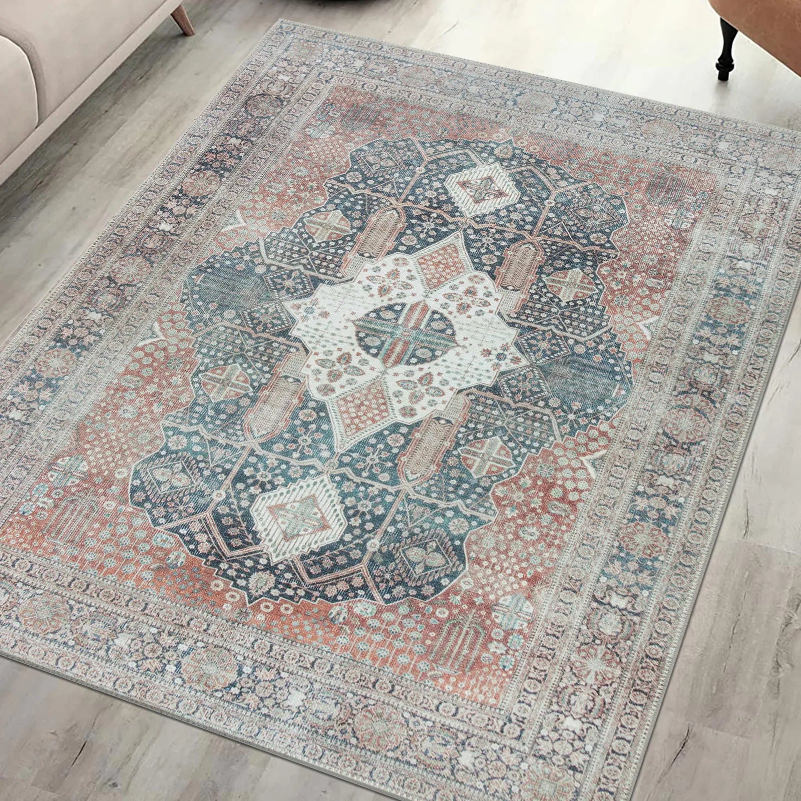 Boho Style Washable Rug - Bella Rugs