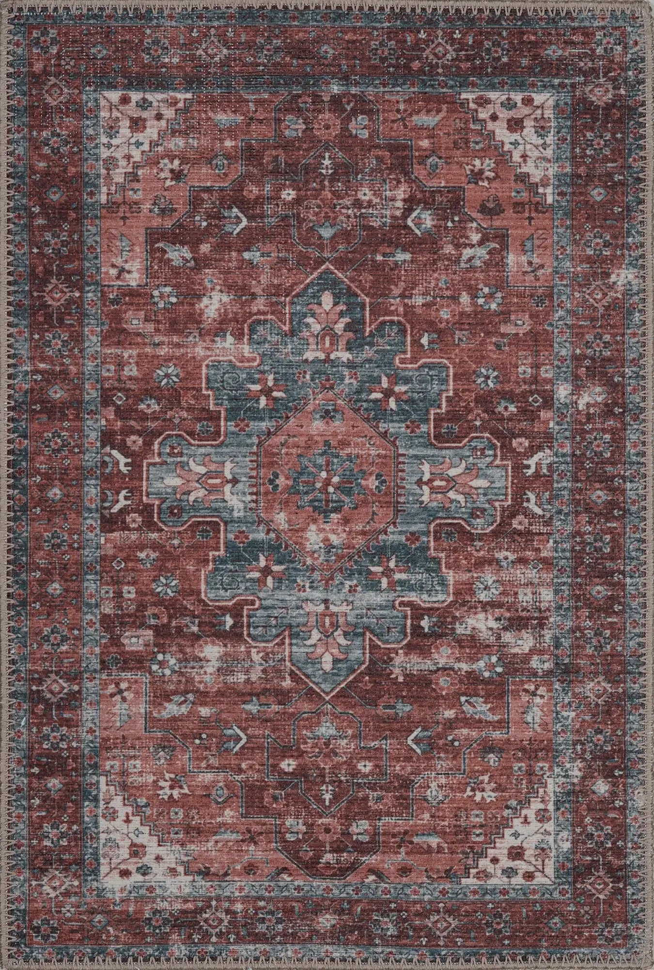 Handwoven Look Washable Rug - Bella Rugs