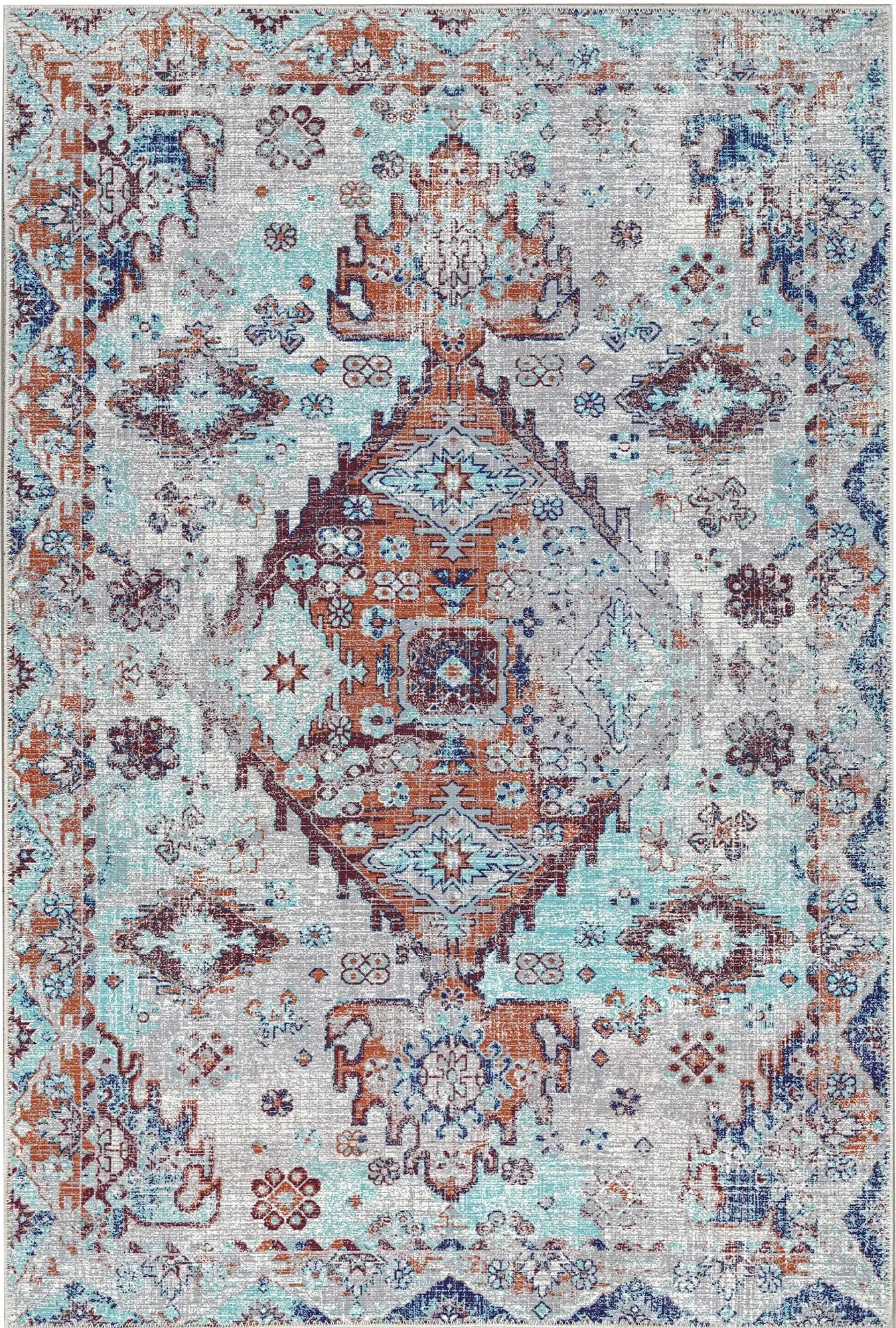 Nova Classic Pattern Washable Rug - Bella Rugs