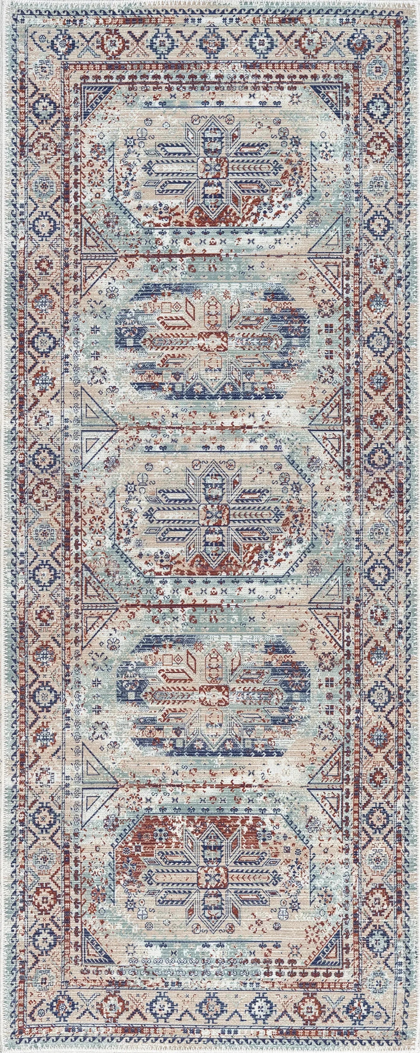 Pastel Vintage Washable Rug - Bella Rugs