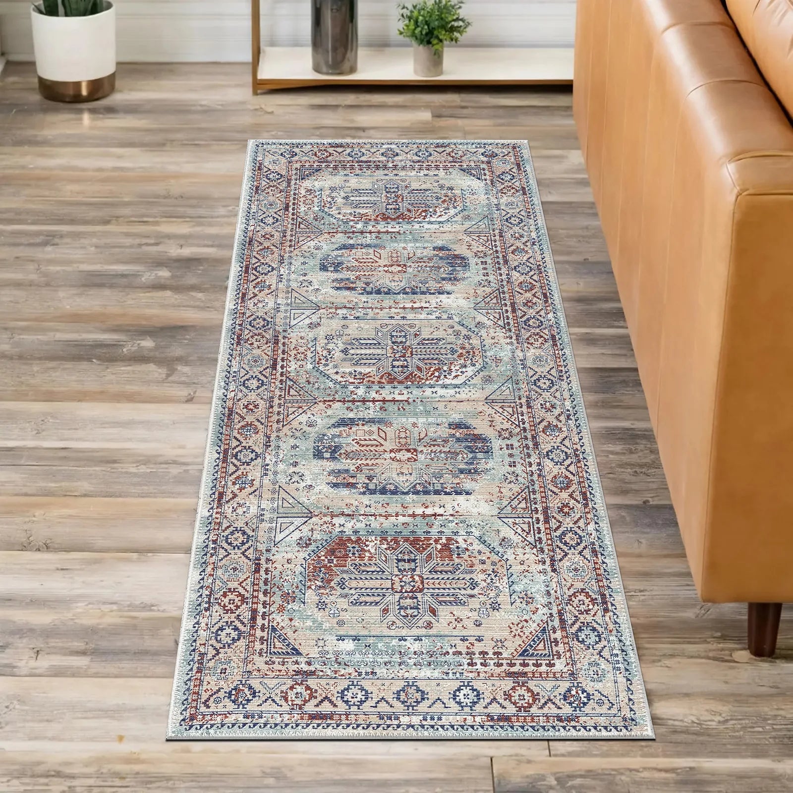 Pastel Vintage Washable Rug - Bella Rugs