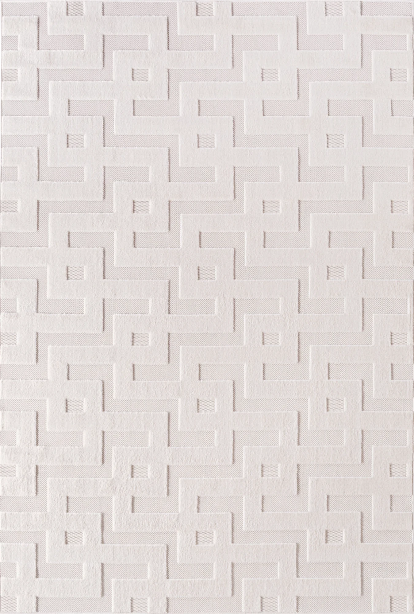 Stilvoller moderner Teppich im 3D-Design