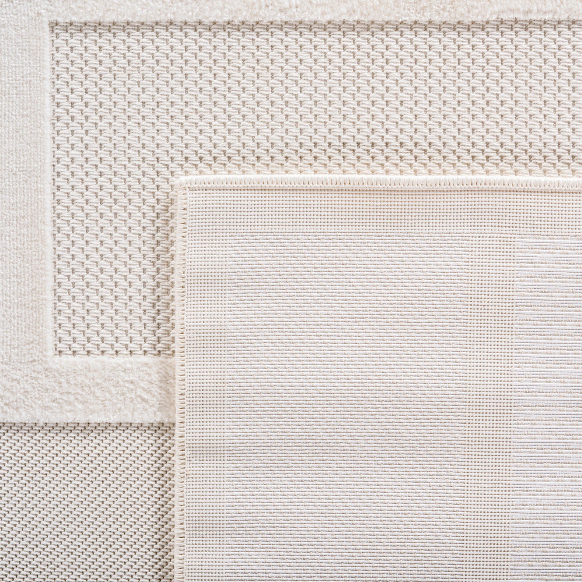 Modern Asymmetrical Block Pattern | Cream