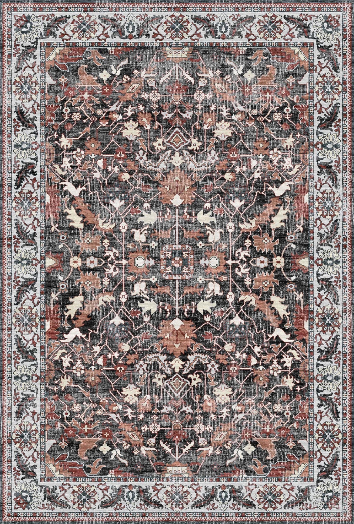 Rustic Harmony Machine Washable Rug