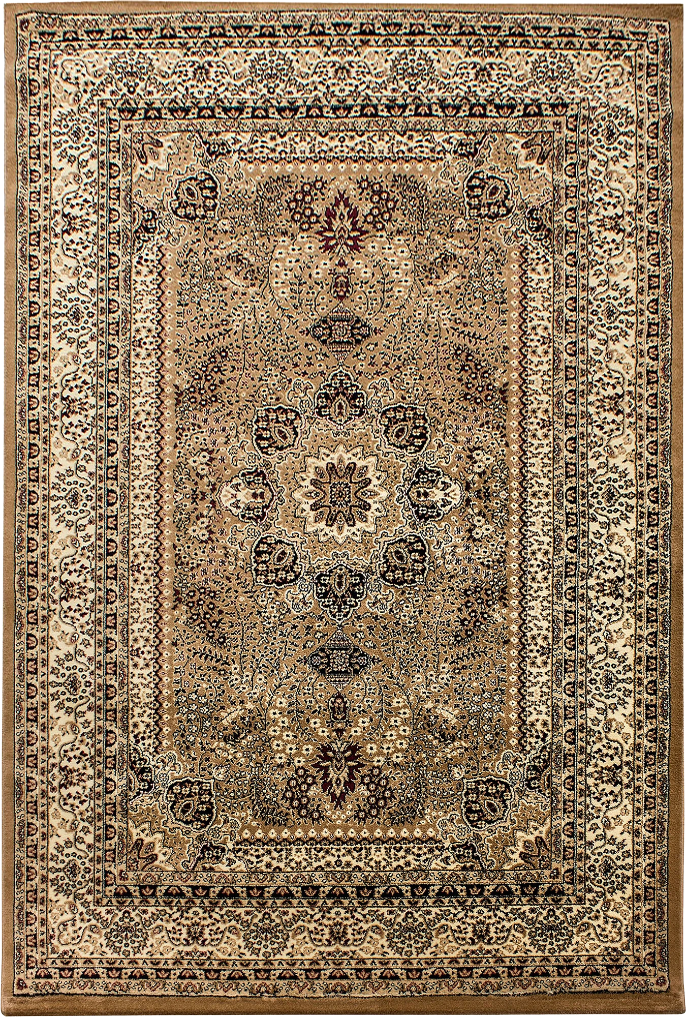 Oriental Contemporary Area Rug Beige