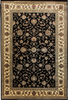 Oriental Modern Area Rug Black 
