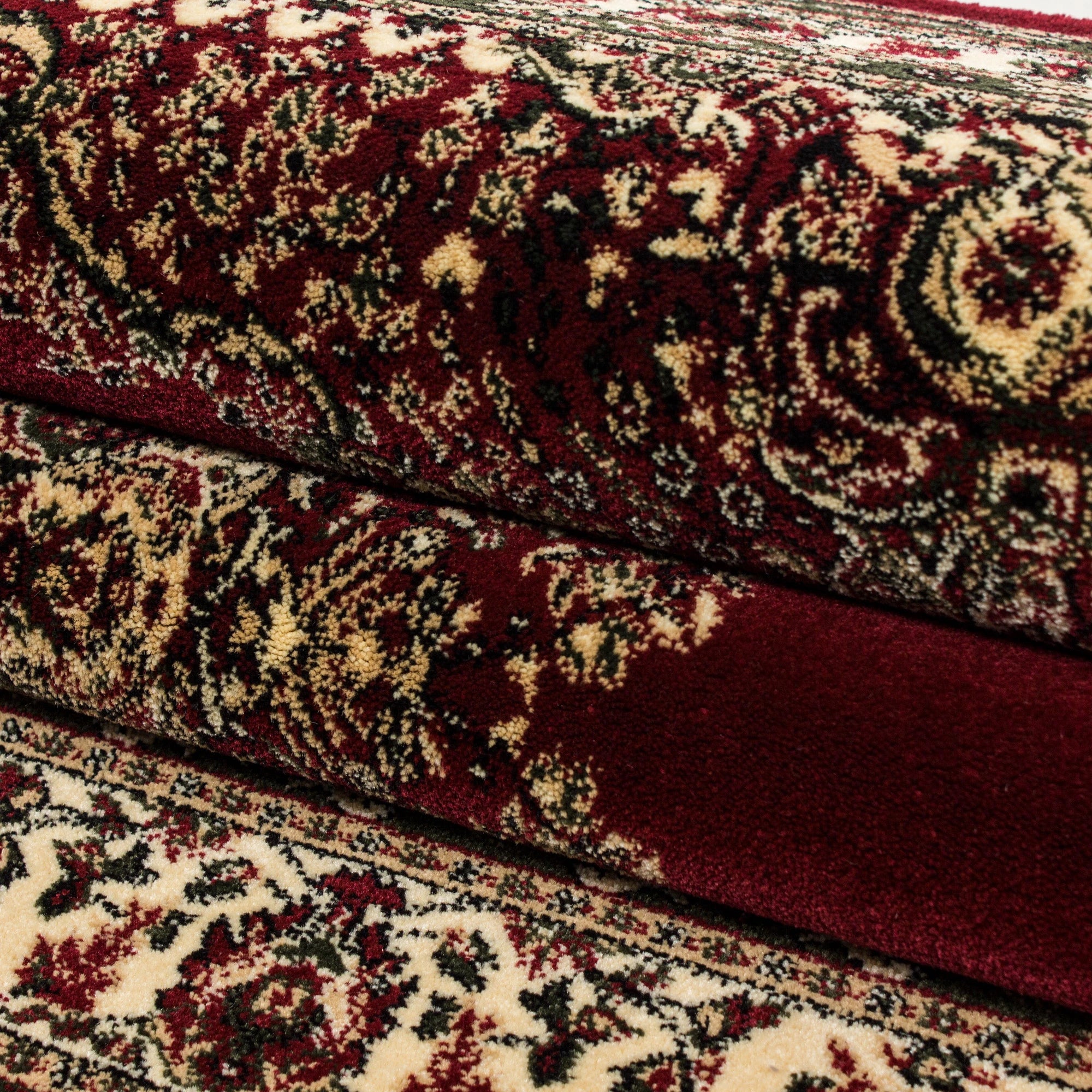 Oriental Refined Decor Rug Red