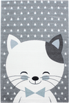 Cute Cat Rug Blue Blue