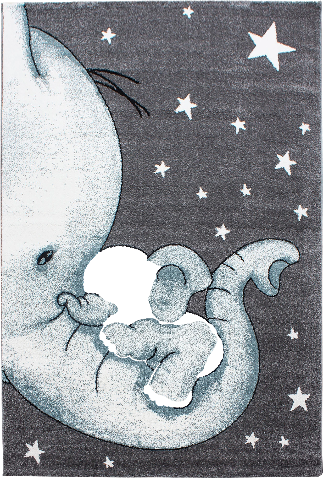 Elephant Rug Blue