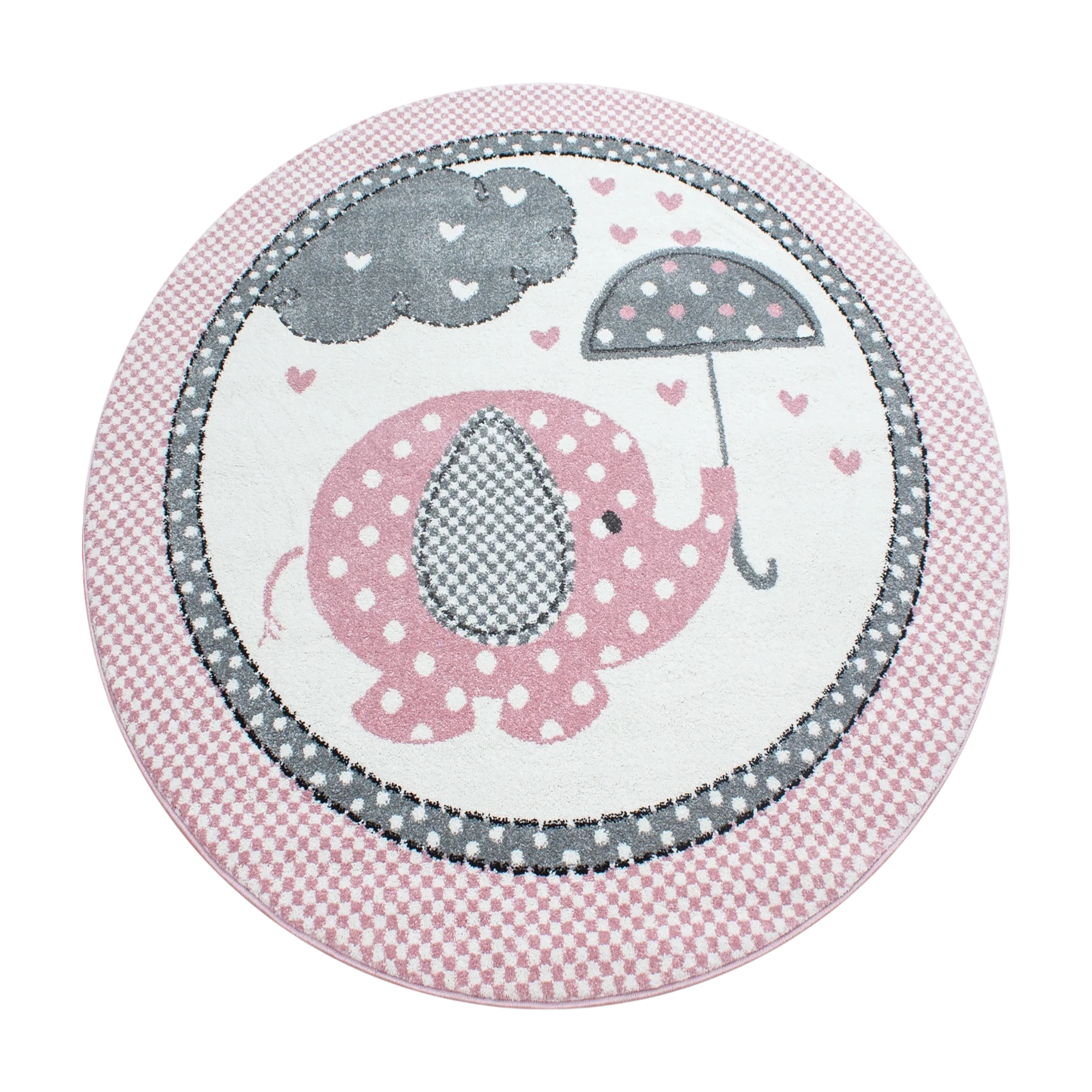 Elephant Chic Area Rug Pink