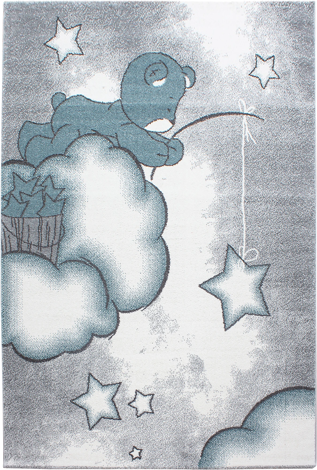 Bear Chic Area Rug Blue
