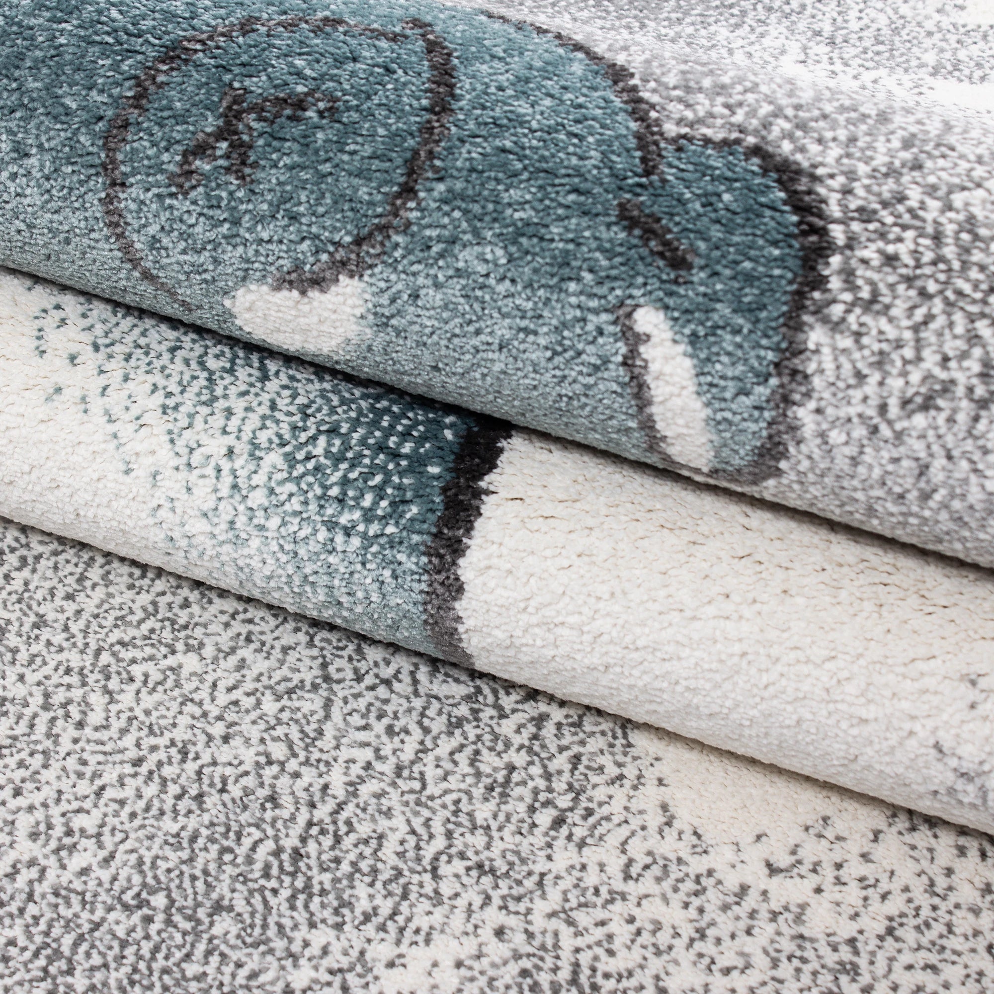 Bear Chic Area Rug Blue