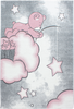 Bear Modern Area Rug Pink 