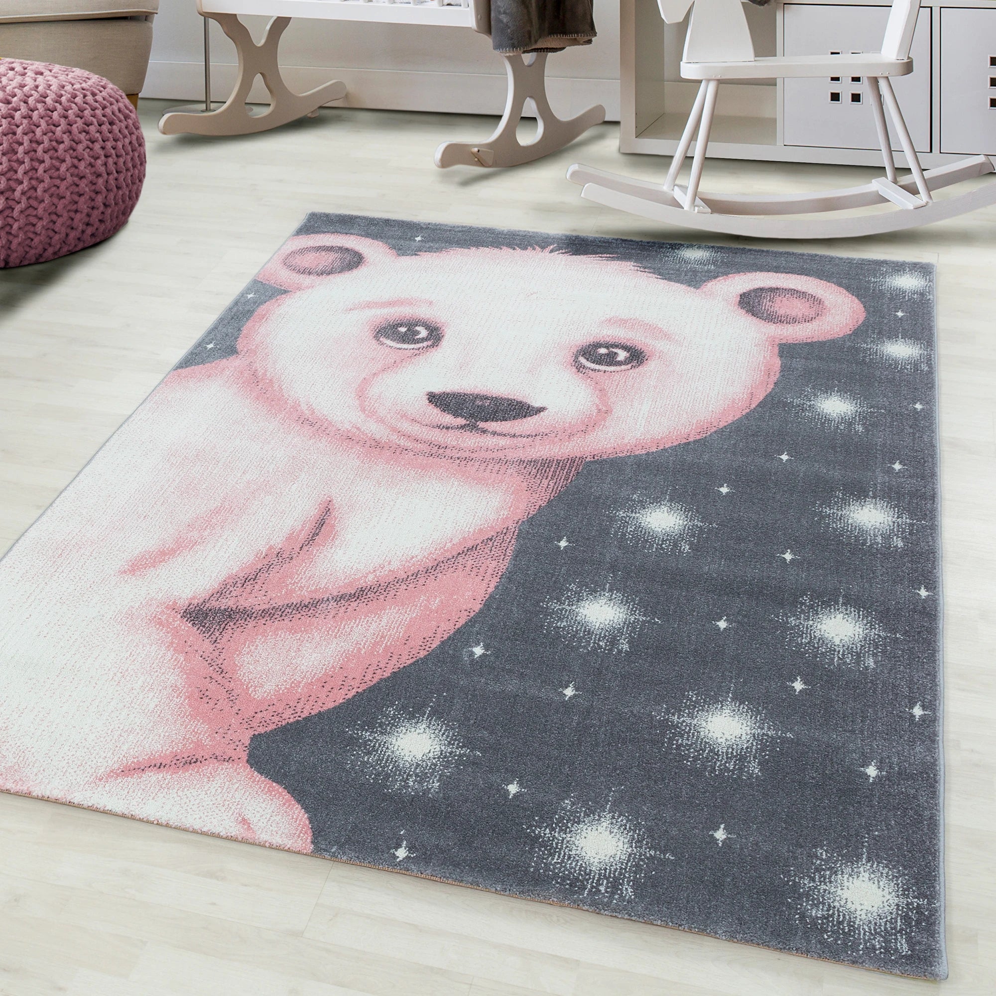 Bear Rug Pink