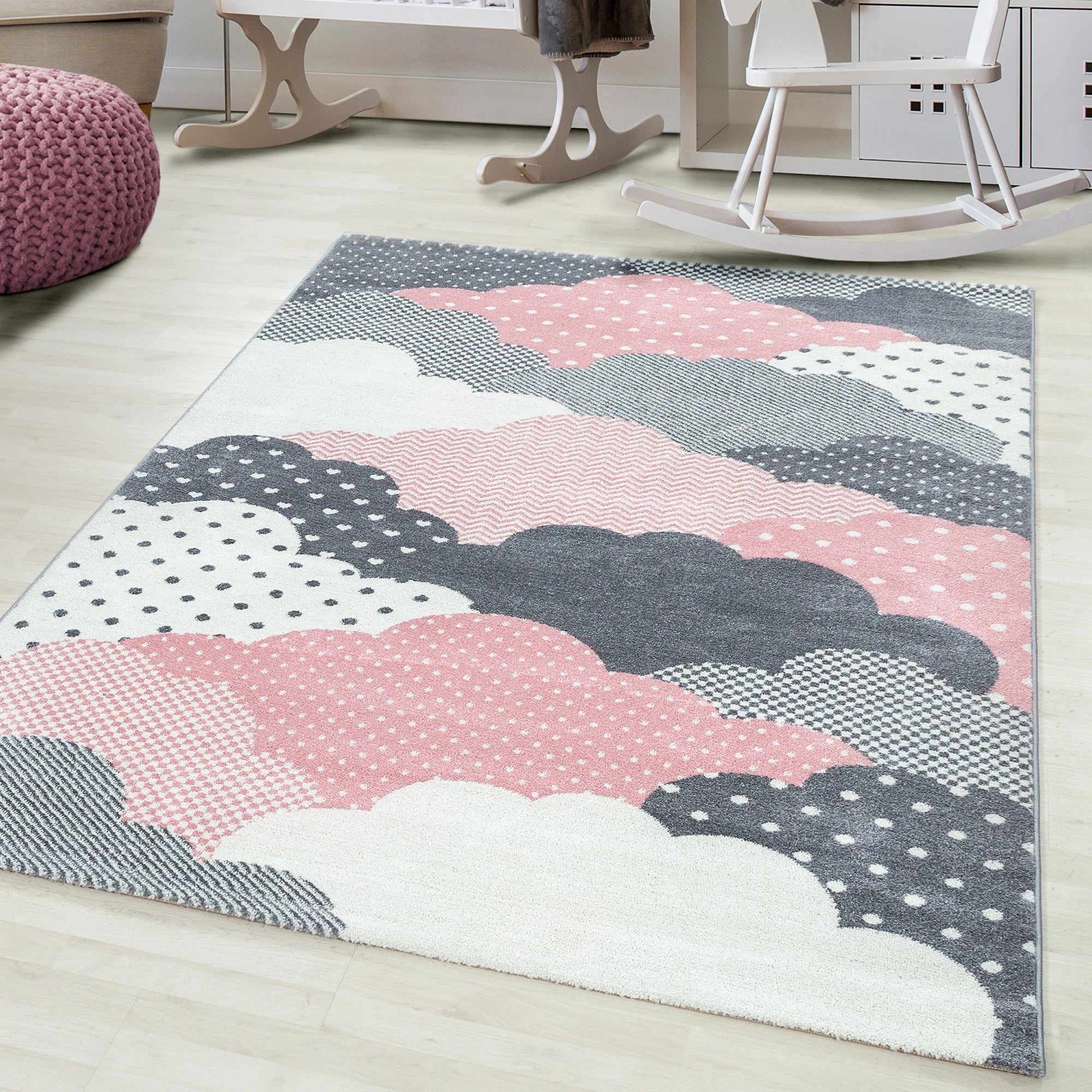 Clouds Rug Pink