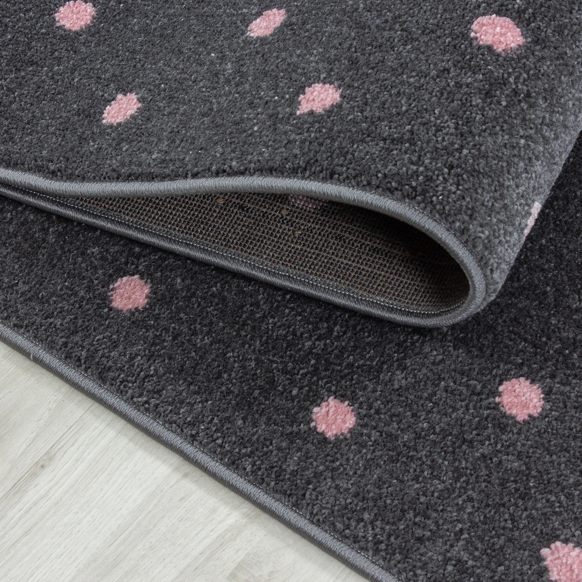 Striped Linear Rug Pink