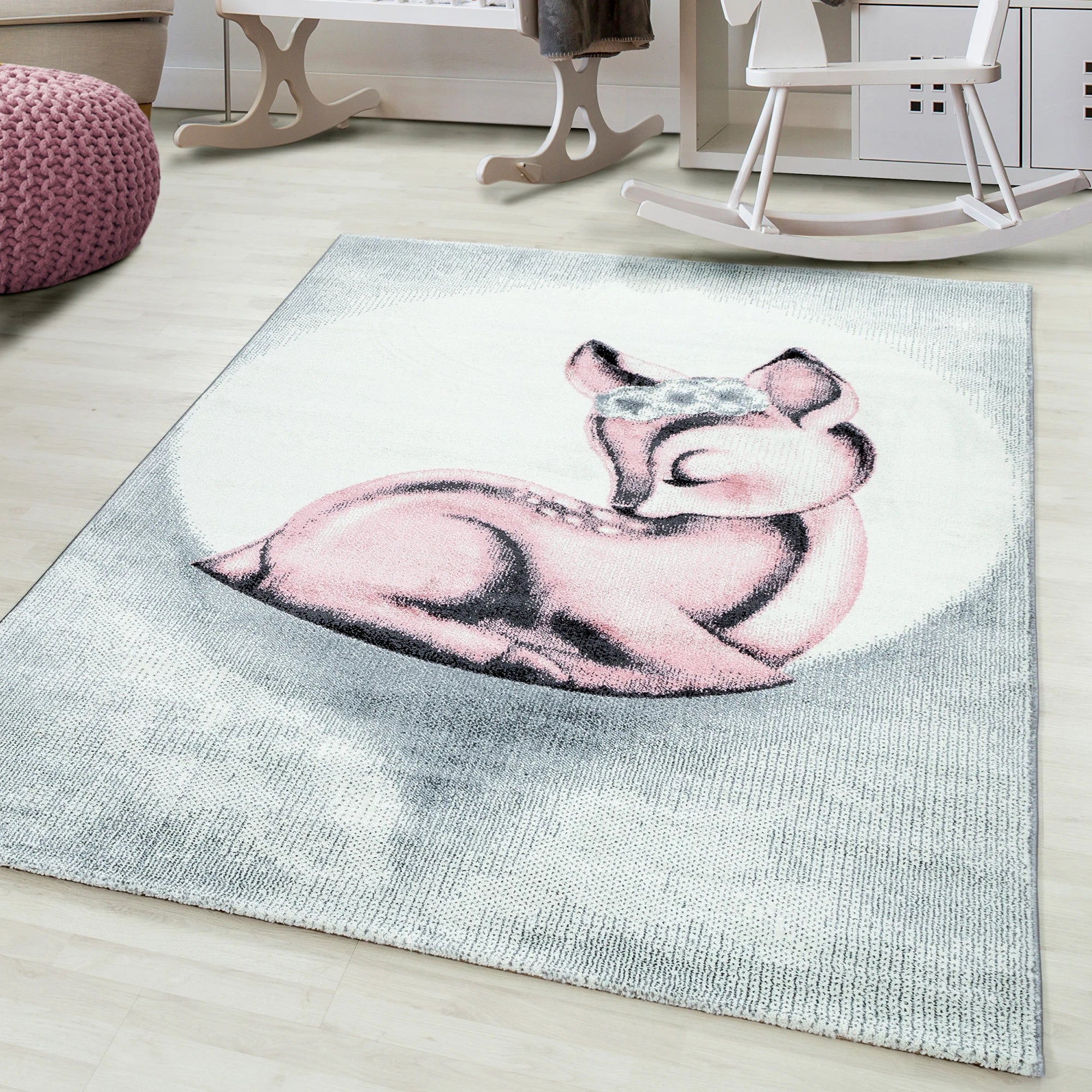 Deer Rug Pink