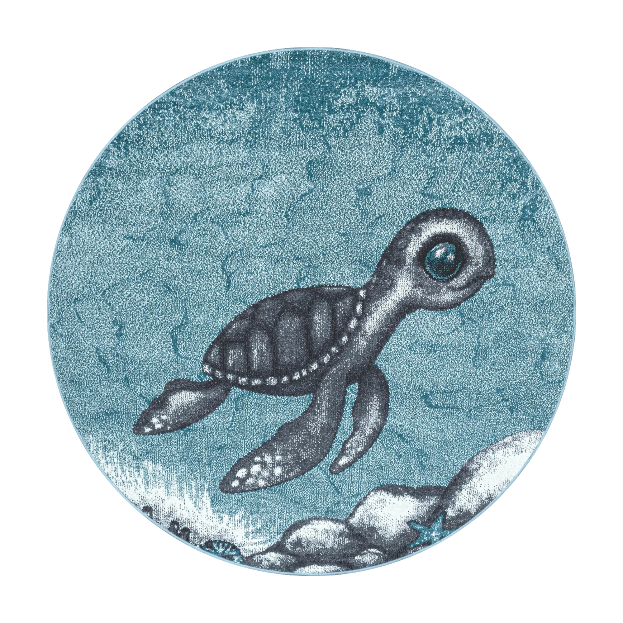 Teppich Turtle Blau