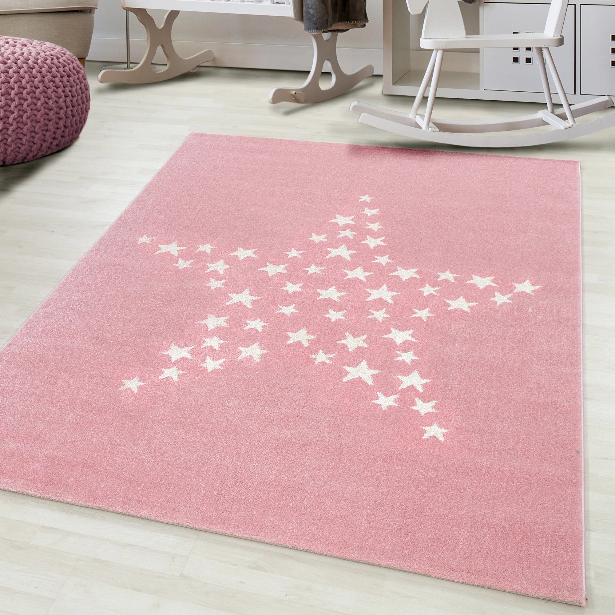 Stars Rug Pink