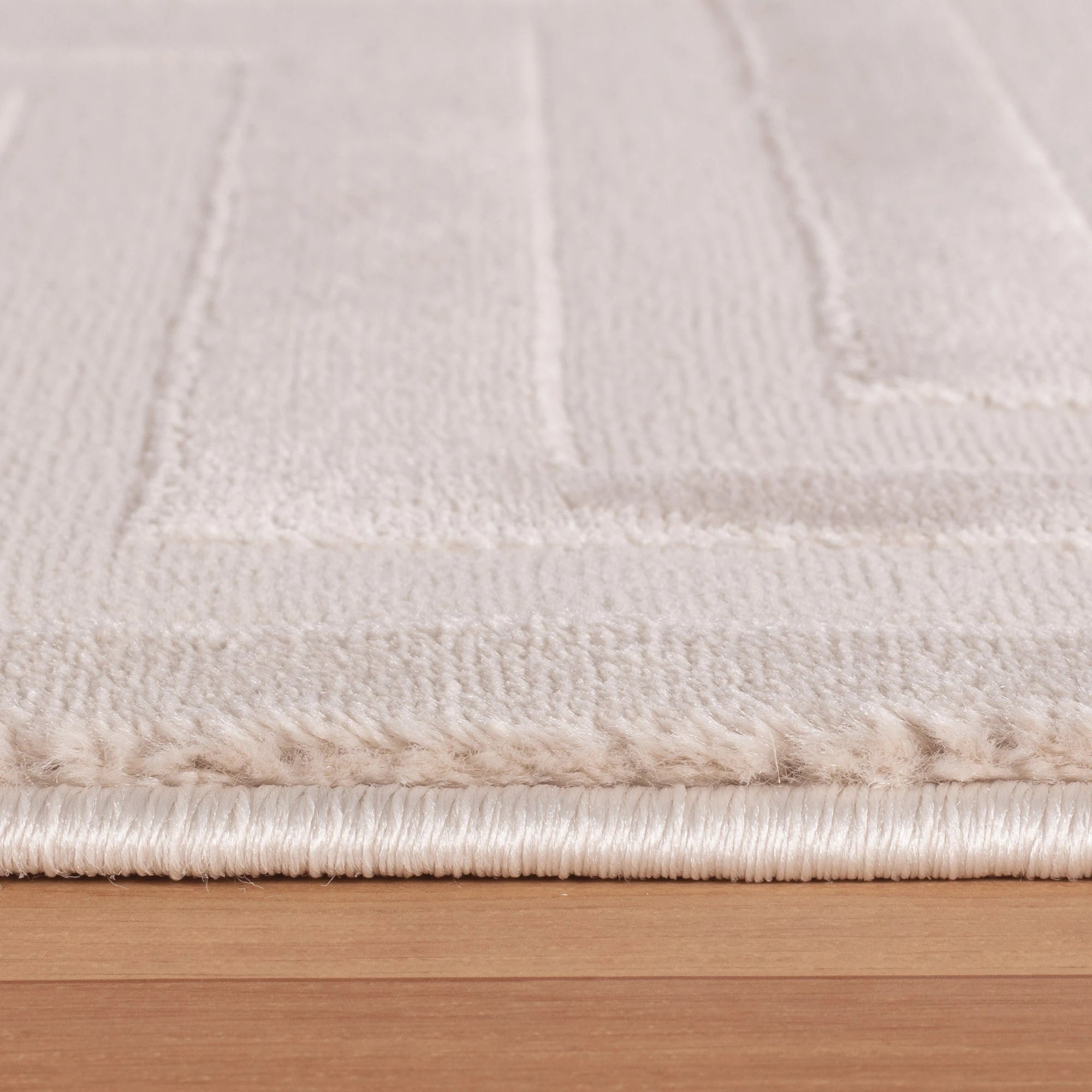 3D-Design-Teppich Beige