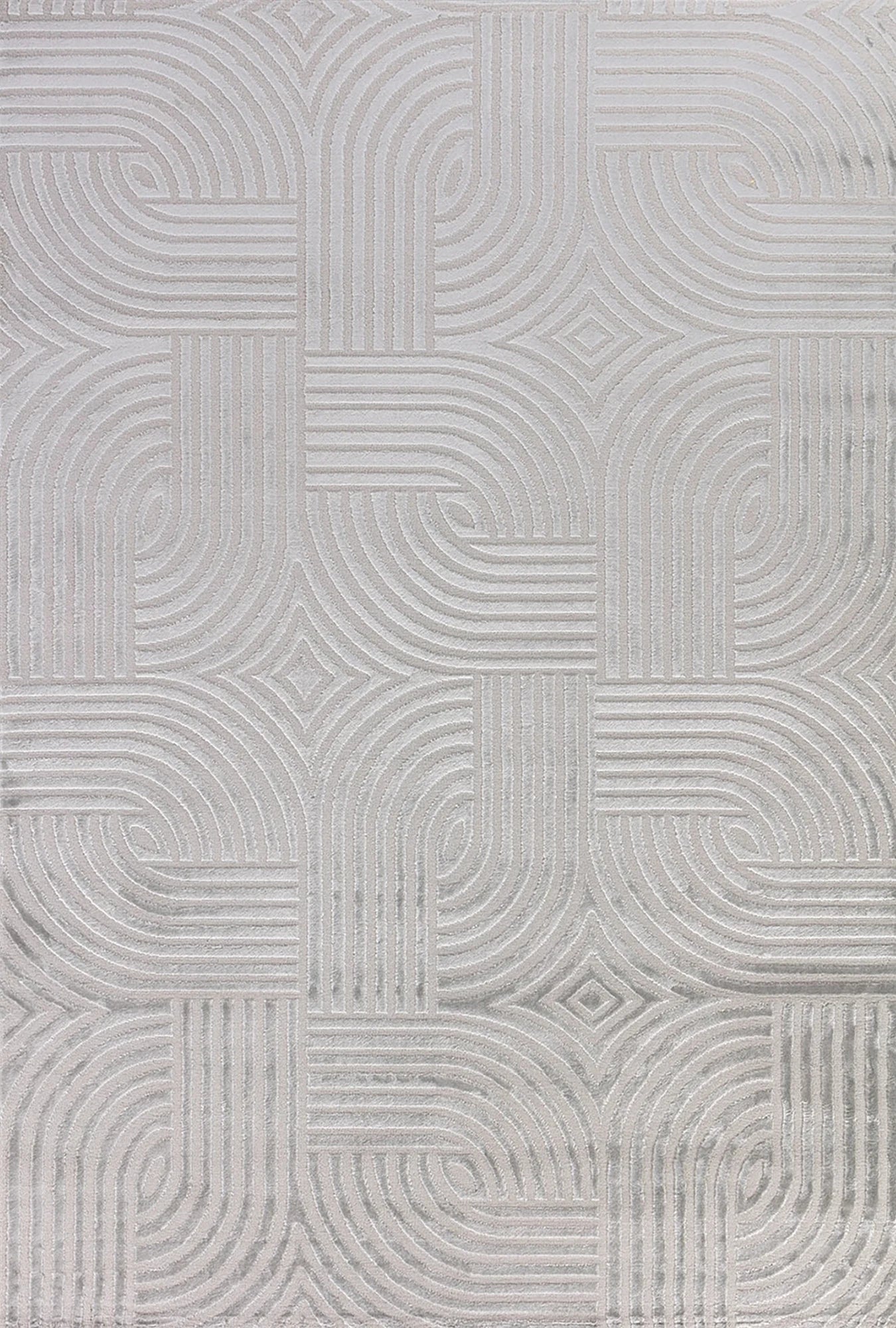 3d Design Rug Silver