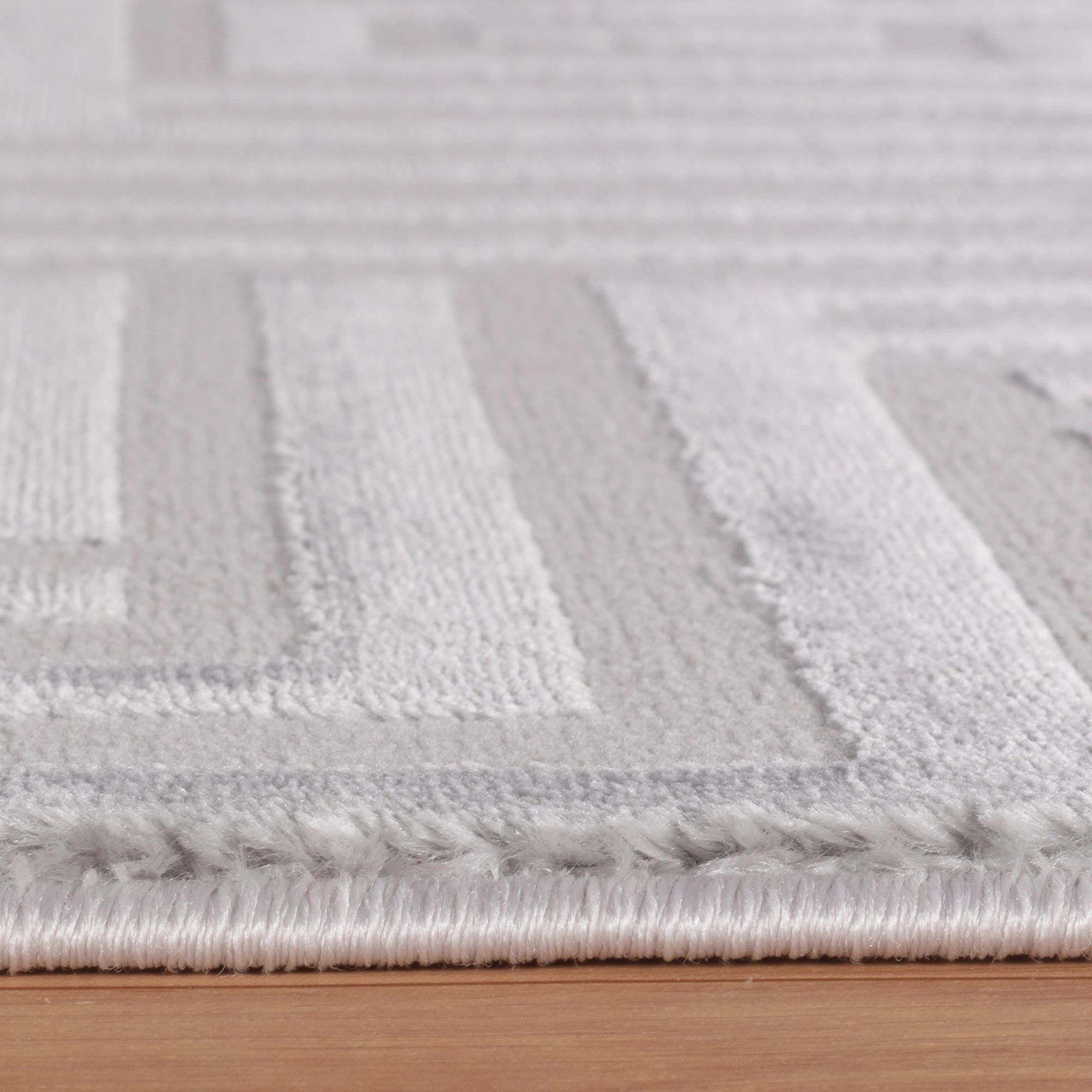 3d Design Cozy Rug Silver