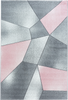 Geometrischer Mosaikteppich Rosa 
