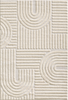 Skandinavischer Bohemian Teppich Creme 