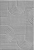 Skandinavischer Bohemian Teppich Silber 