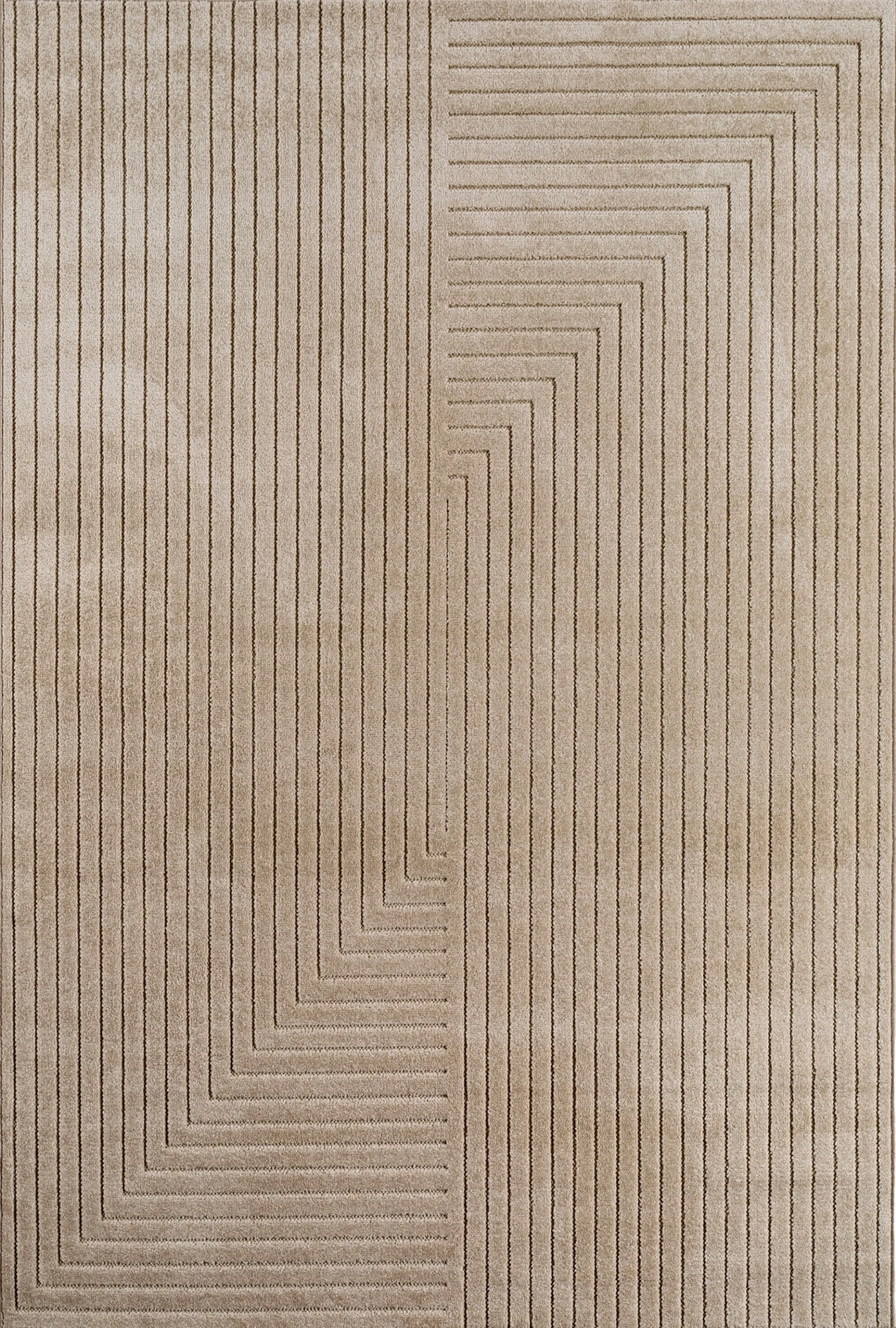 Scandinavian 3d-design Rug Beige