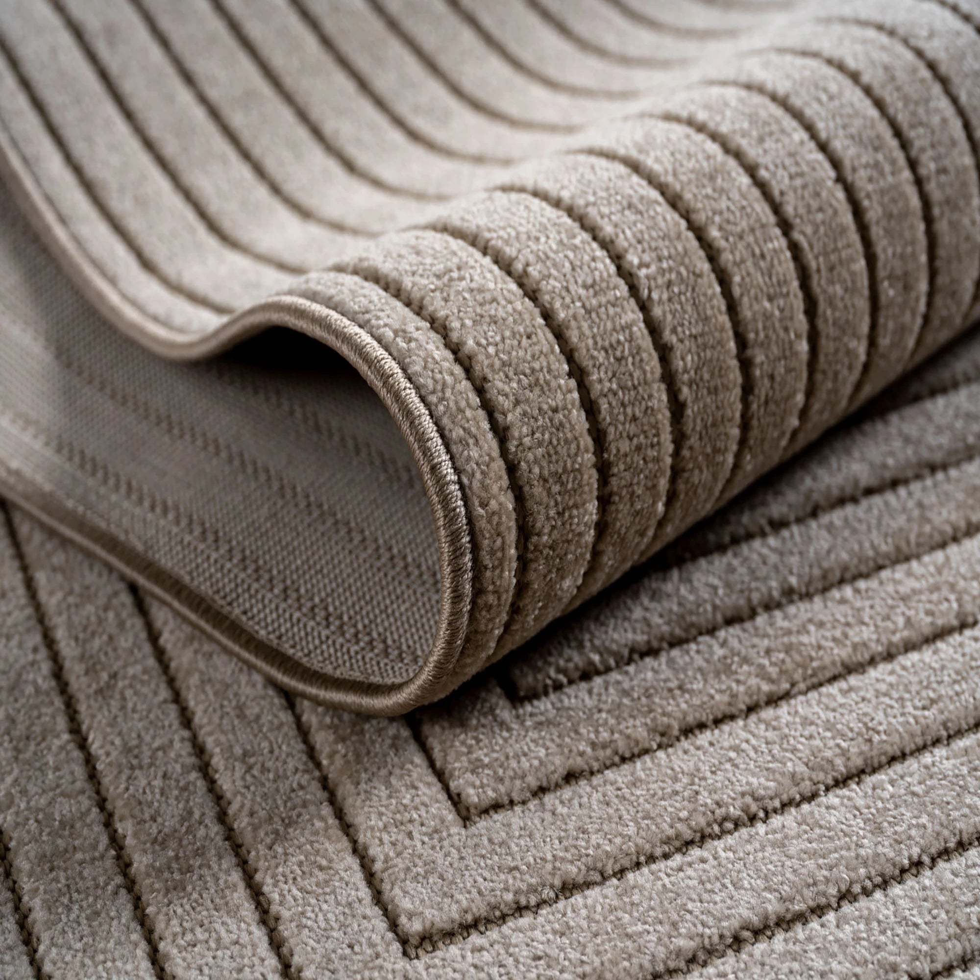 Scandinavian 3d-design Rug Beige