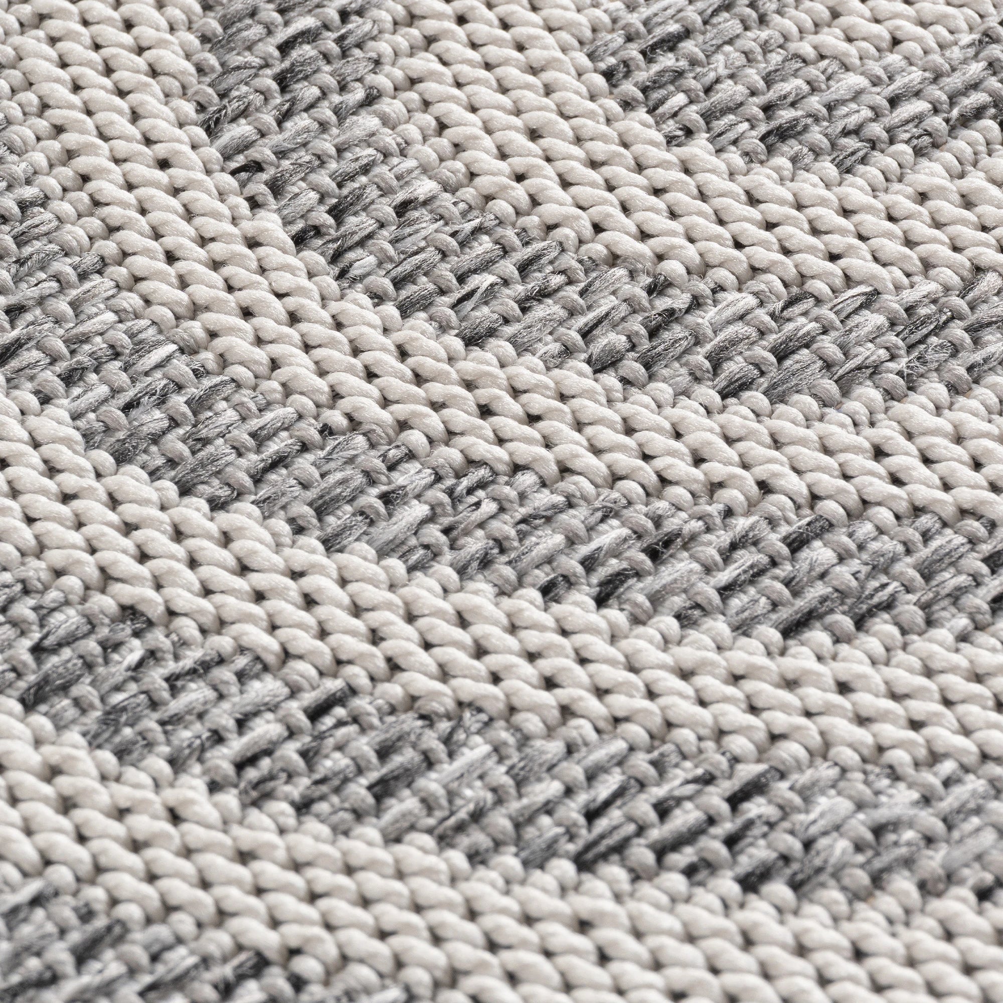 Zen Garden Spiral Pattern Outdoor Rug | Gray