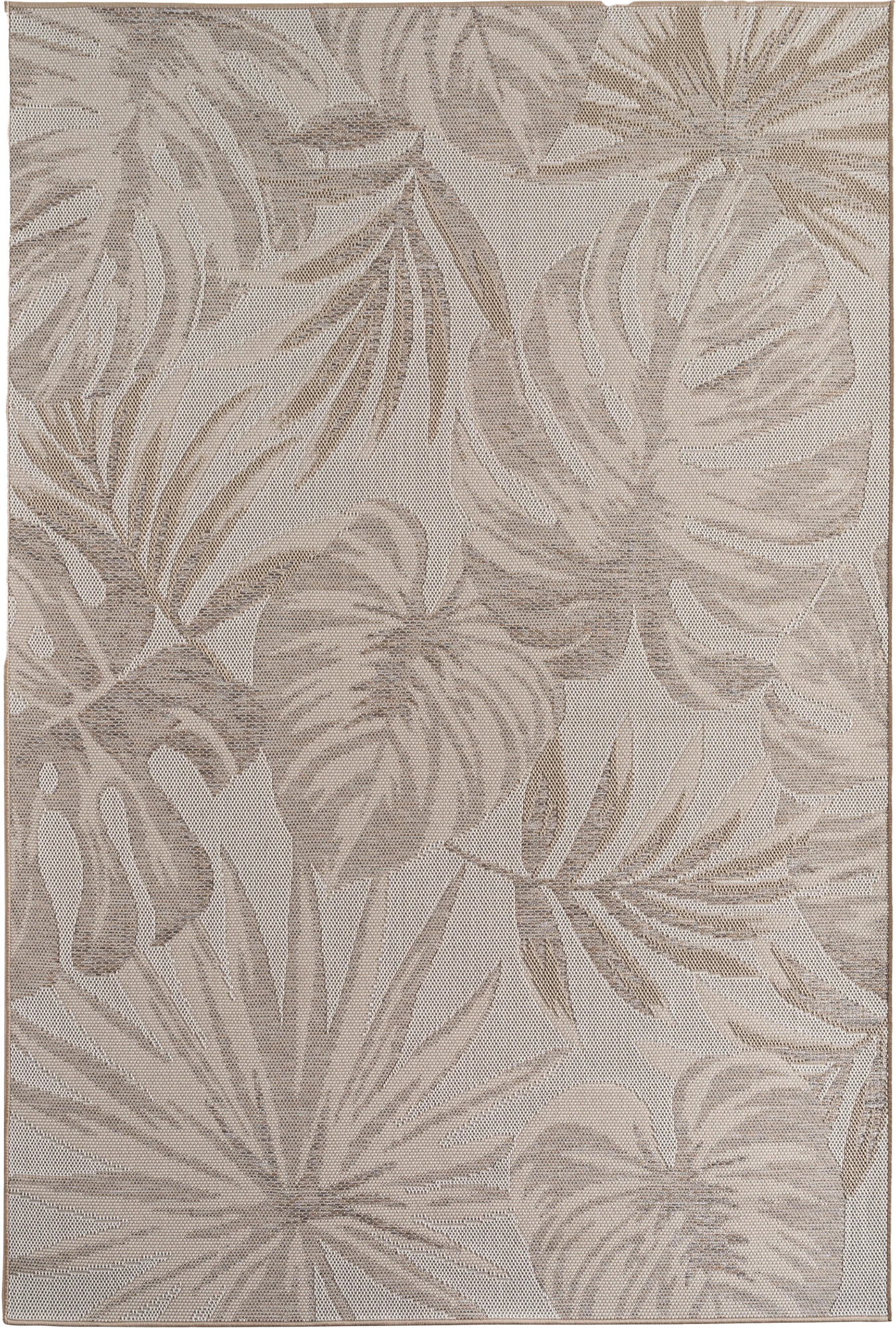 Tropischer Teppich Beige