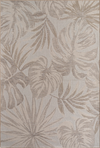 Botanical Outdoor Palm Leaf Design Rug | Beige Beige