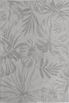 Botanical Outdoor Palm Leaf Design Rug | Gray Gray