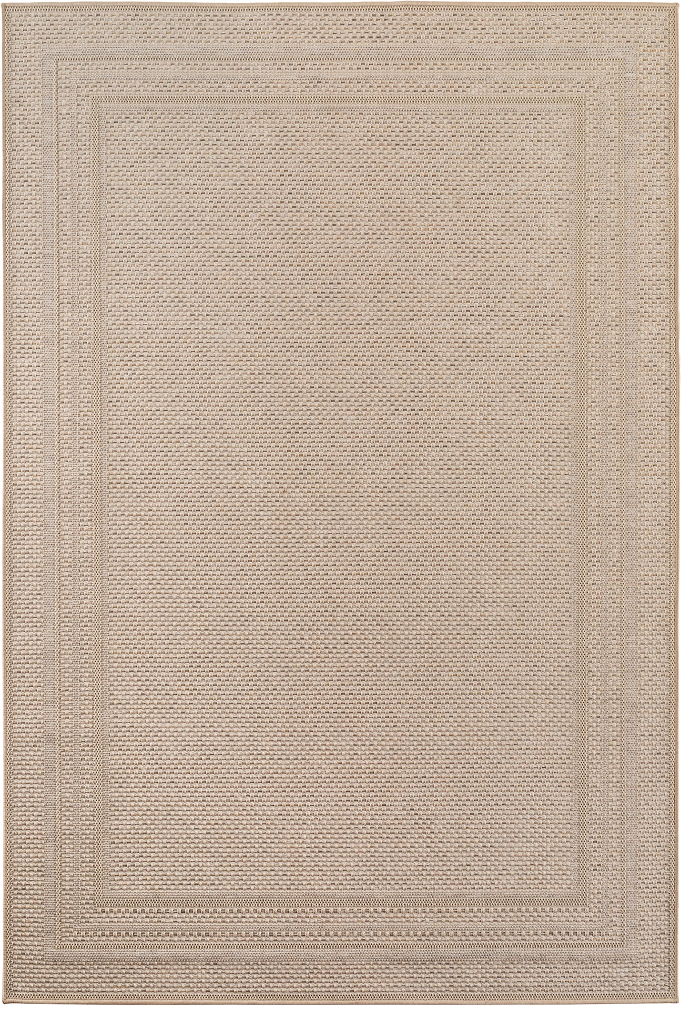 Bordered Rug Beige