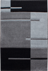 Plaid Grid Rug Gray 