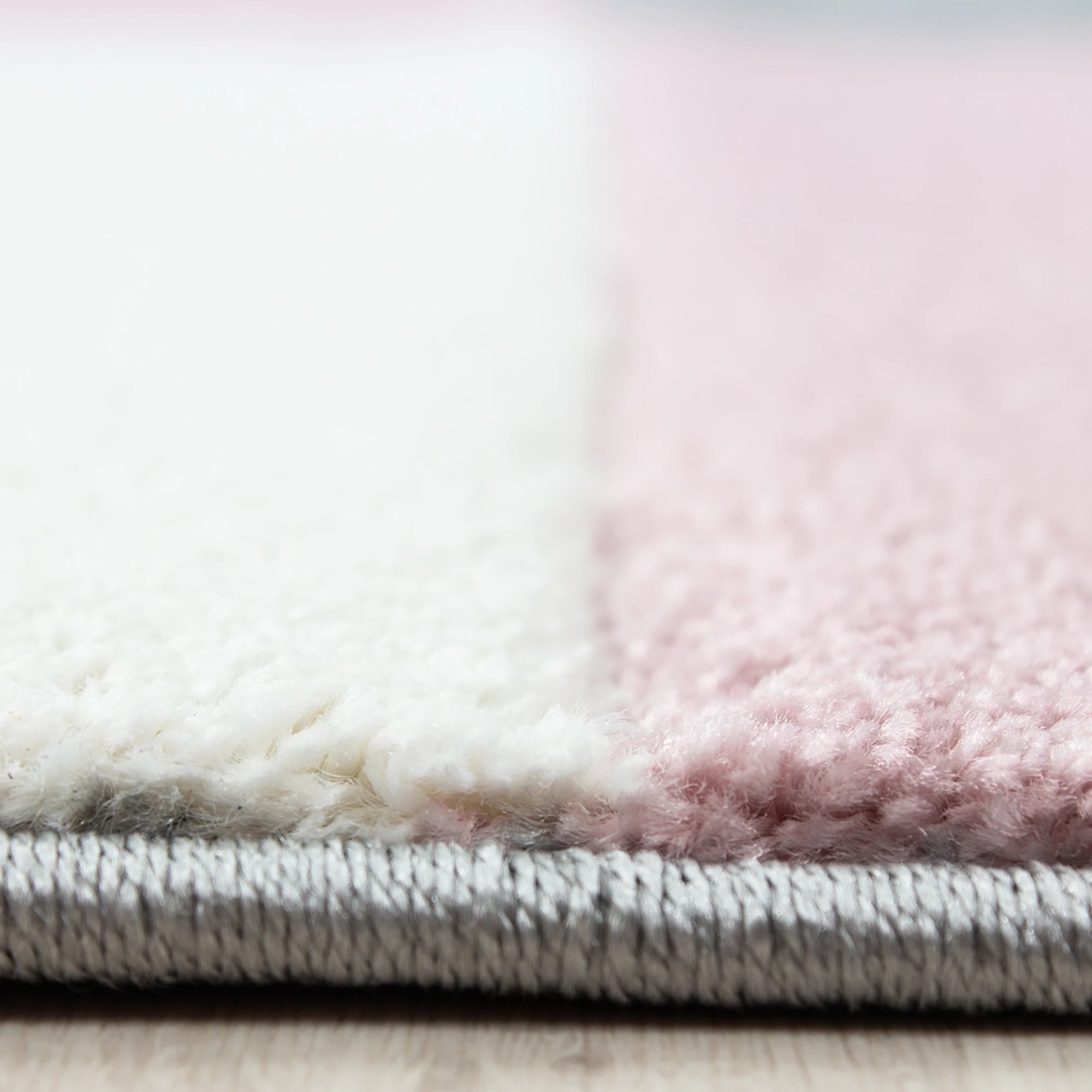 Abstract Glitch Art Geometric Design Rug | Pink