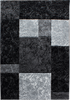 Checkered Rug Black 