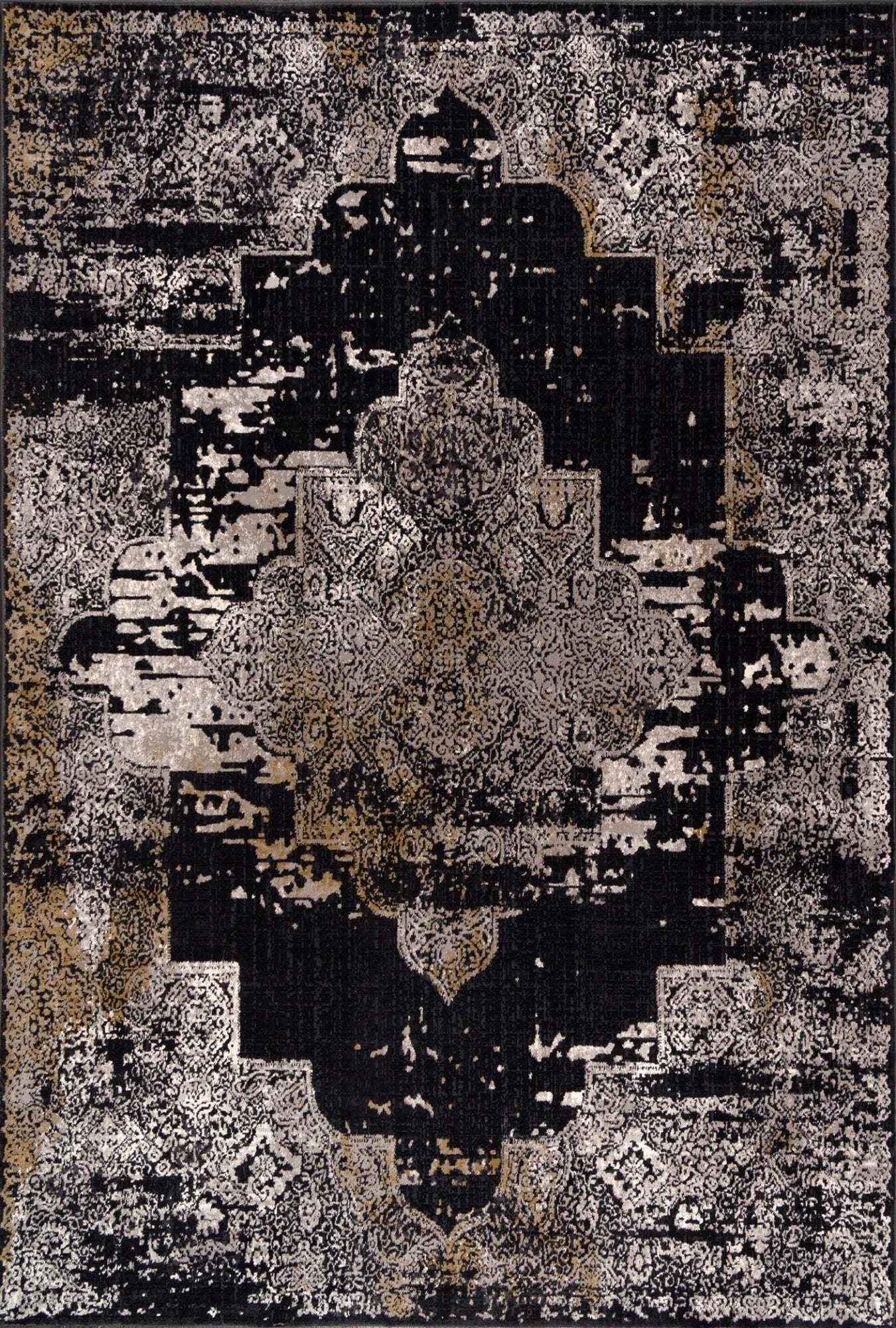 Noir Palace Vintage Medallion Rug